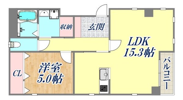 クレインコート夙川の物件間取画像